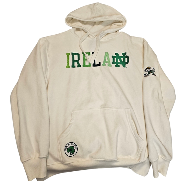 White and Green Ireland Hoodie - Picture 5 of 8